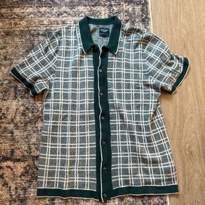 Men's Green Plaid Shirt Abercrombie shirt